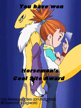I won Horsemon's Cool Site Award!