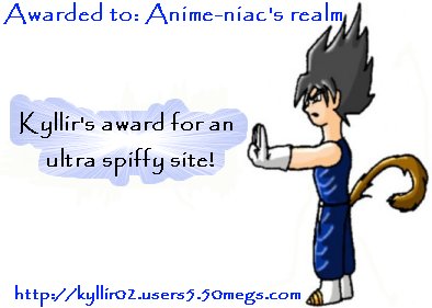 I won Kyllir's Award for an Ultra-Spify Site!