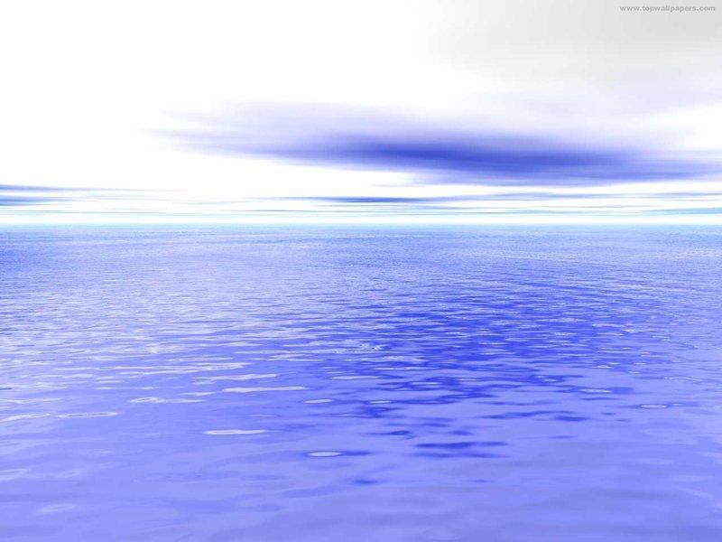 light blue ocean
