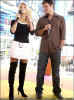 Jessica y Nick en TRL de MTV el 19 de agosto