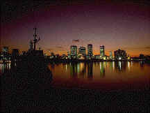 Puerto de Buenos Aires, vista nocturna