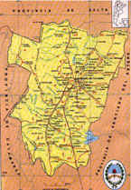 Mapa de Tucumán