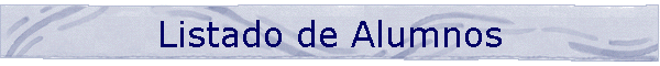 Listado de Alumnos