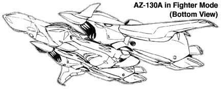 AZ-130A Panzerzorene Fighter Bottom View