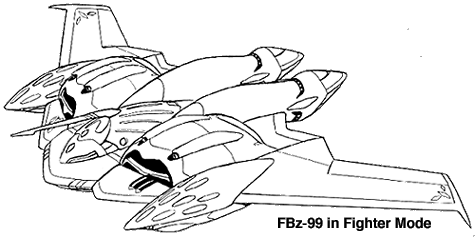 FBZ-99G Saubergeran Fighter Top View