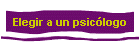 Elegir a un psiclogo