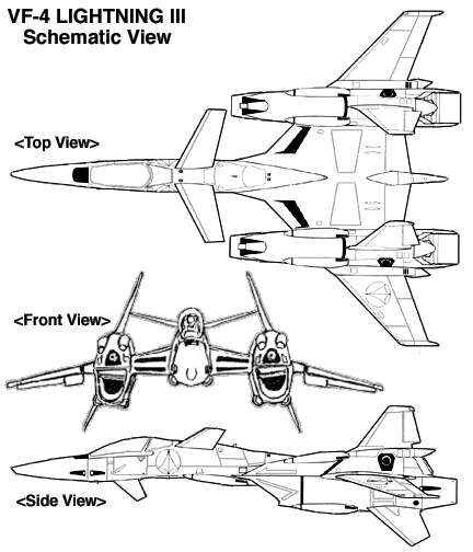 VF-4 Ligntning III -  Esquemas