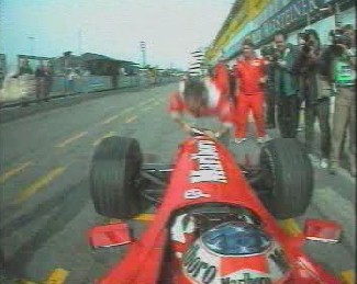 Accidente de Michael Schumacher en Boxes