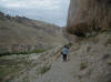sendero hacia la cueva