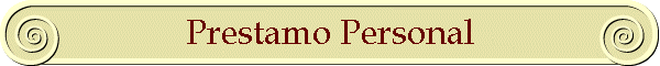 Prestamo Personal