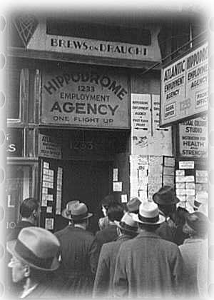 A employment agency in New York (Una agencia de empleo en Nueva York)