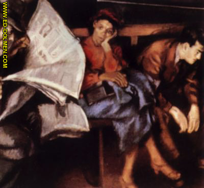 Cuadro de Isaac Soyer sobre la crisis de 1929 (Painting from Isaac Soyer about the Crisis of 1929)