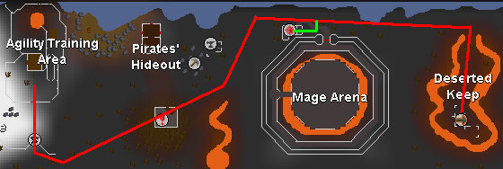 Wilderness Agility Course map