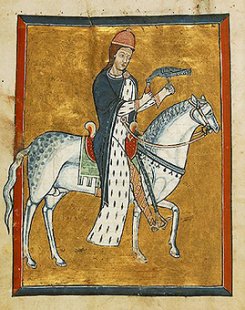 El Rey Vergulacht y su halcn.