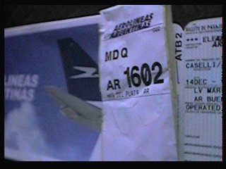 El vuelo del amanecer de Aerolineas a MDQ. Tres y media de la maana para llegar a la 5,30 al aeropuerto. Se llega con jetlag a Mar del Plata - 2006