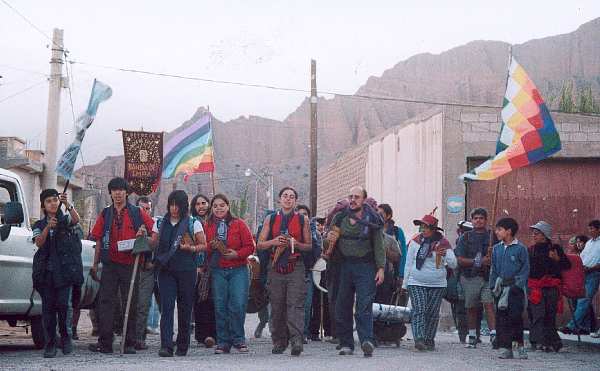 Camino a la iglesia de Tilcara