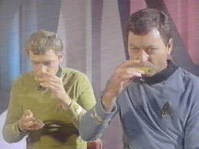 McCoy and Bailey Drinking Tranya
