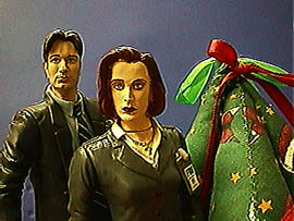 By the Xmas tree...