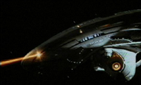 Enterprise-E firing phasers