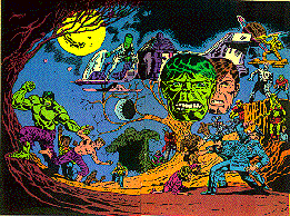 Hulk Panorama, art by Trimpe