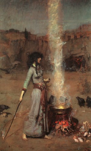 Witch Casting A Circle