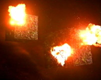 Borg Cubes being destroyed by species 8472