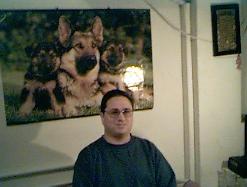 Doron with dog poster