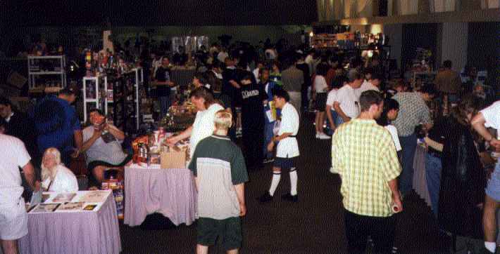Wide shot of the Dealer Room
