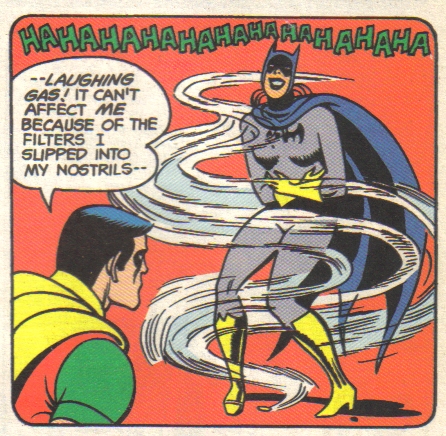 Batman Robin And Batgirl And Laughing Gas