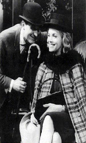 Steed and Cathy share a joke