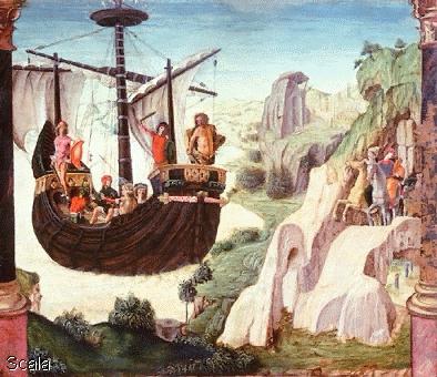 The Argonauts land on the island of Aietes