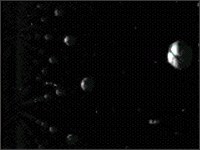 Minefield in front of wormhole entrance