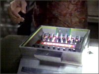 The Vorta distribute Ketracel White after a ceremony during which the Jem'Hadar pledges allegiance to the Founder