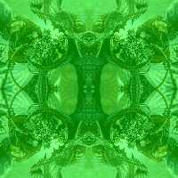 Wild Tile Image on Green