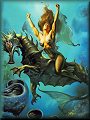 Hippocampus by Boris Vallejo