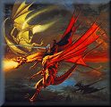 Dragon Duel, Oils, Jeff Easley