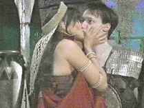 Meg kissing Joxer