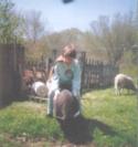pic of Jade riding a pig