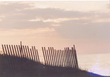 sunset on Erie