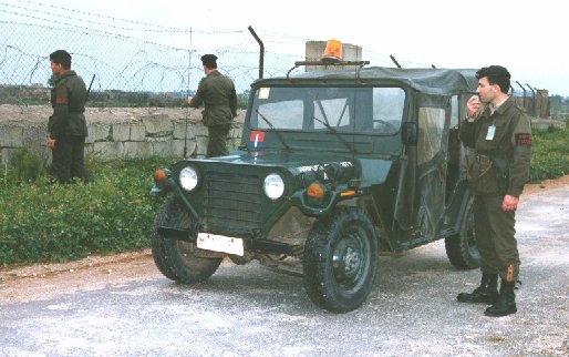 A Coy personnel during aerodrome perimeter fence patrol at MIA.