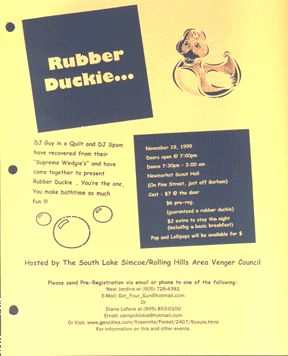 Our Rubber Duckie Flier