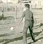 Playin soccer, G.I.-style ..