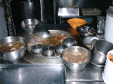 A boiling pot of soup at Ming Shan