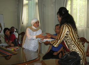 Handing in the application letter