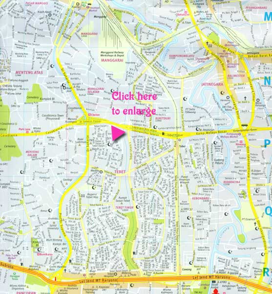 map of Tebet