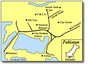 Map shows a few major streets and points of interest