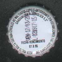 Argentina 10. Fecha Vencimiento Bottle Cap from Argentina. Updated on 24th April 2003.
