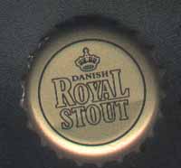 119. Royal Stout Beer Cap from 640ml bottle. It is the same as the one on # 108 above except for the design is in black color.