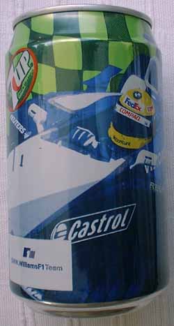 A15. 7up F1 Williams Can from Malaysia. Uploaded on 1st July 2003.