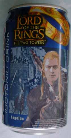 LOTR3. Lord Of The Ring Legolas - Isomax Energy Drink Can from Malaysia.